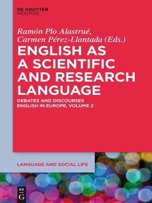 cover image of English as a Scientific and Research Language